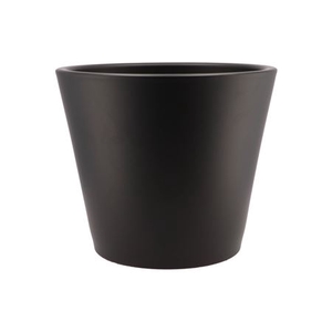 Vinci Matt Black Container Pot 34x28cm