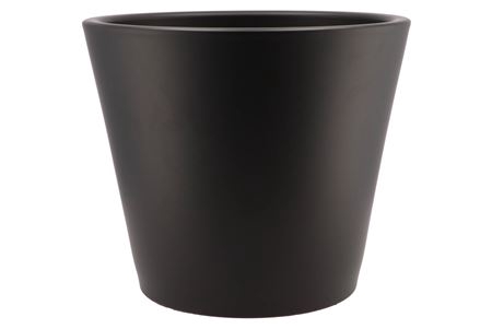 <h4>Vinci Matt Black Container Pot 34x28cm</h4>