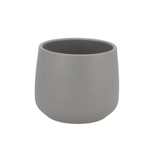 Ceramic Grey Structure Pot Berlin 13cm