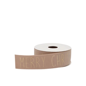 Ribbon Velvet Christmas 71 Sand 5mx40mm Nm