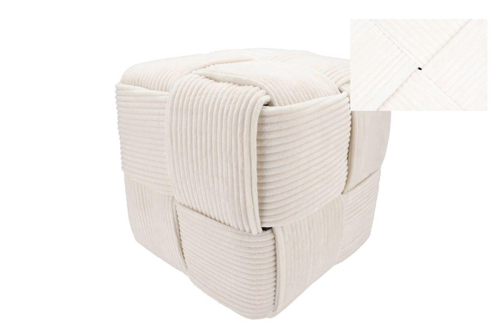 <h4>Stripe Offwhite Poof Layers 40x40cm</h4>