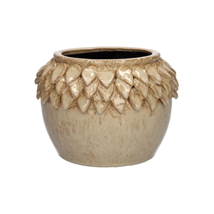 DF03-740520500 - Pot Ellora d13/17.5xh13 beige