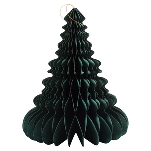 DF12-PH-10215 - Paper x-mas tree 32cm green/gold