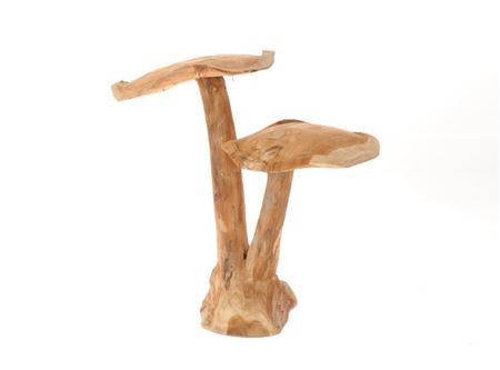 <h4>Mushroom Double Teak L40w35h39</h4>