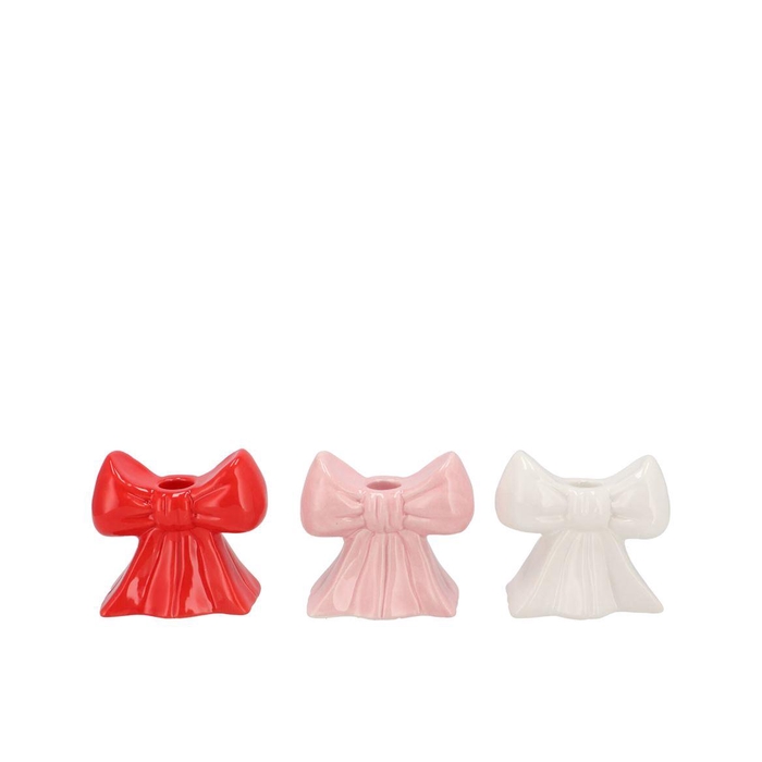 <h4>Faby Jolly Pink Vase Bow Ass 11x7x11cm Nm</h4>
