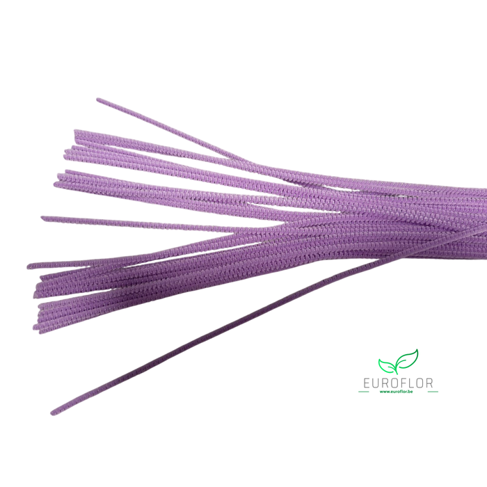 <h4>DRAAD CHENILLE PURPER 30cm 30pcs</h4>