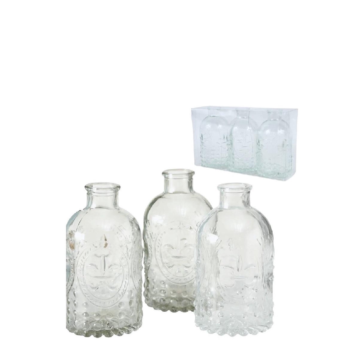 <h4>Glass Bottle Assorti d02/6*12cm</h4>