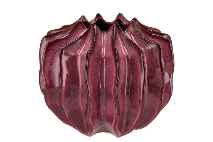 <h4>Juna Purple Vase Structure 29x29x24cm</h4>