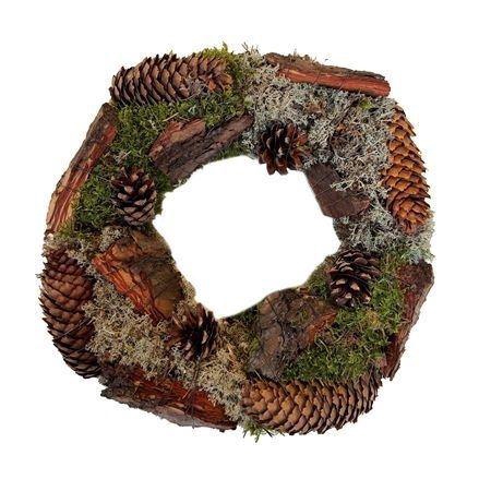 <h4>Wr Autumn Pine Cone Moss 30cm</h4>