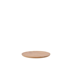 Mumbai Mango Wooden Tray Round Small Edge 23x23x2cm