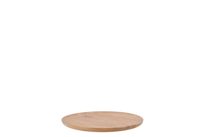 <h4>Mumbai Mango Wooden Tray Round Small Edge 23x23x2cm</h4>