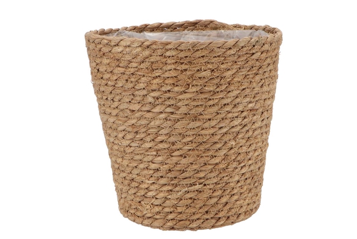 <h4>Seagrass Straw Basket Pot Brown 24x24cm</h4>