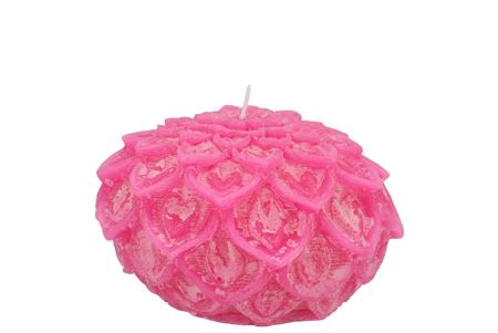 <h4>Candle Dahlia Fuchsia 9x7cm</h4>