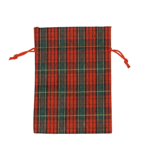 Christmas Bag Tartan 12*17cm x10