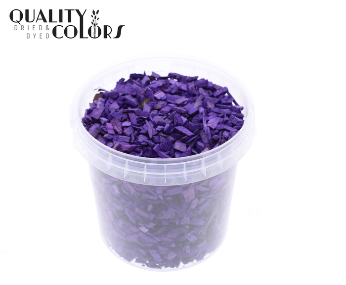 Wood chips 1 ltr bucket Purple