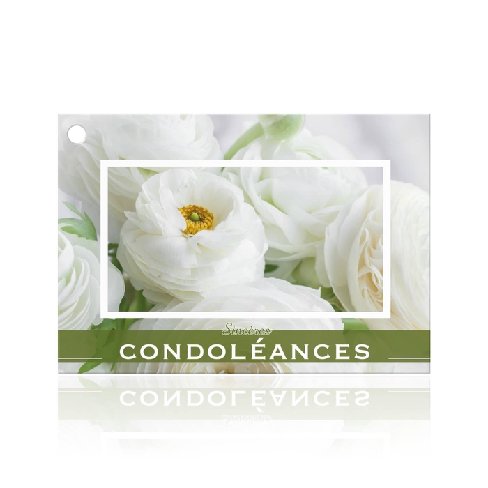 <h4>Sincères condoléances (1100441F)</h4>