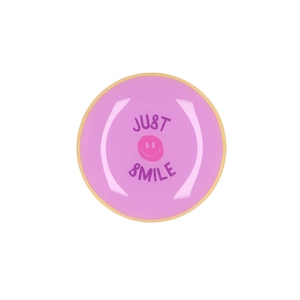 Plate Round Just Smile 18x18x2cm