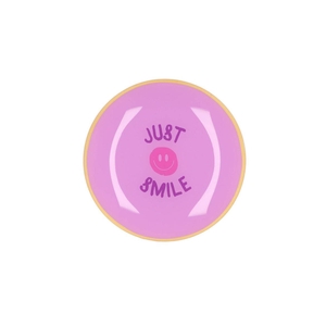 Plate Round Just Smile 18x18x2cm