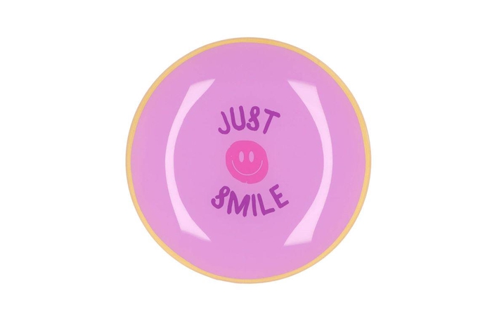 <h4>Plate Round Just Smile 18x18x2cm</h4>
