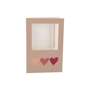 Gift Tile Card Heart Natural 21x14x1cm