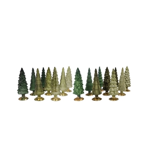 Twinkle Majestic Green Mix Glass Tree Shiny Ass 9x25cm