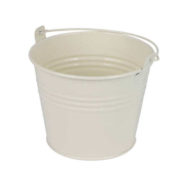 <h4>Bucket Sevilla zinc 11.7xH9cm - ES10.5 cream glos</h4>
