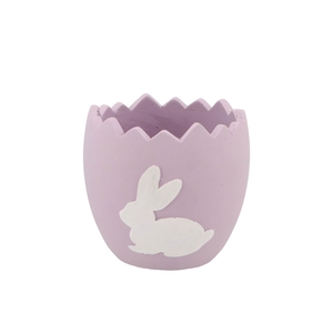 Easter Rabbit Pot Lila 13x13x12cm Nm