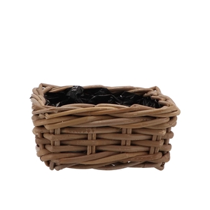 Rattan Bowl Basket Square 20x20x9cm Nm