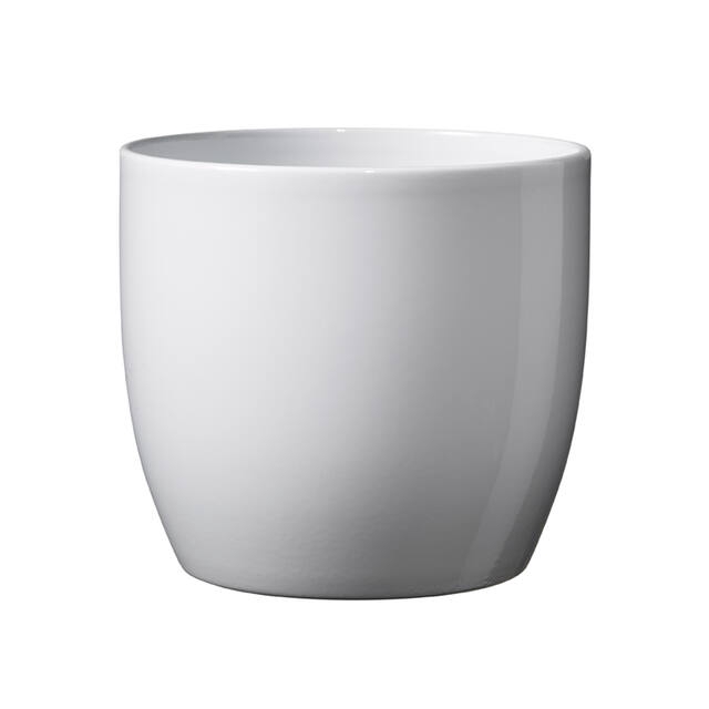 <h4>Pot Basel Ceramics Ø13xH12cm white shiny</h4>