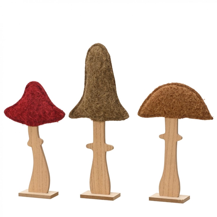<h4>Herfst Deco paddenstoel 15*5*38.5cm ass.</h4>