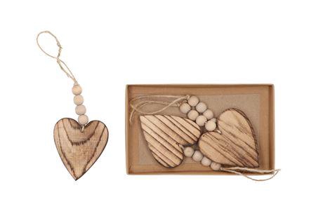 <h4>Fee Naturel Hanger Heart 8x8cm P/4</h4>