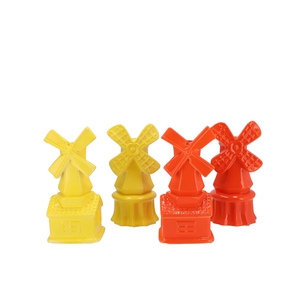 Holland Yellow/orange Vase Mill Ass 12x11x24cm