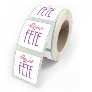 Labels Sticker 40mm x500 Bonne fete