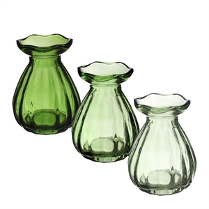 Fleur vase D.7 h.9 cm grn. ass.