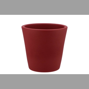 Vinci Red Velvet Container Pot 18x16cm