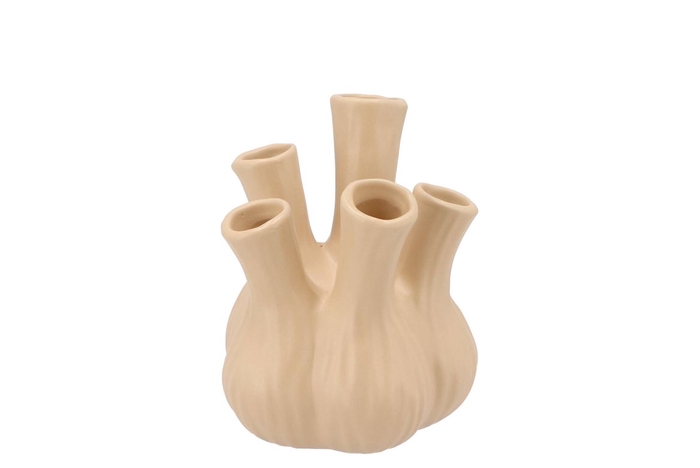 Aglio Mat Sand Vase 13x16cm