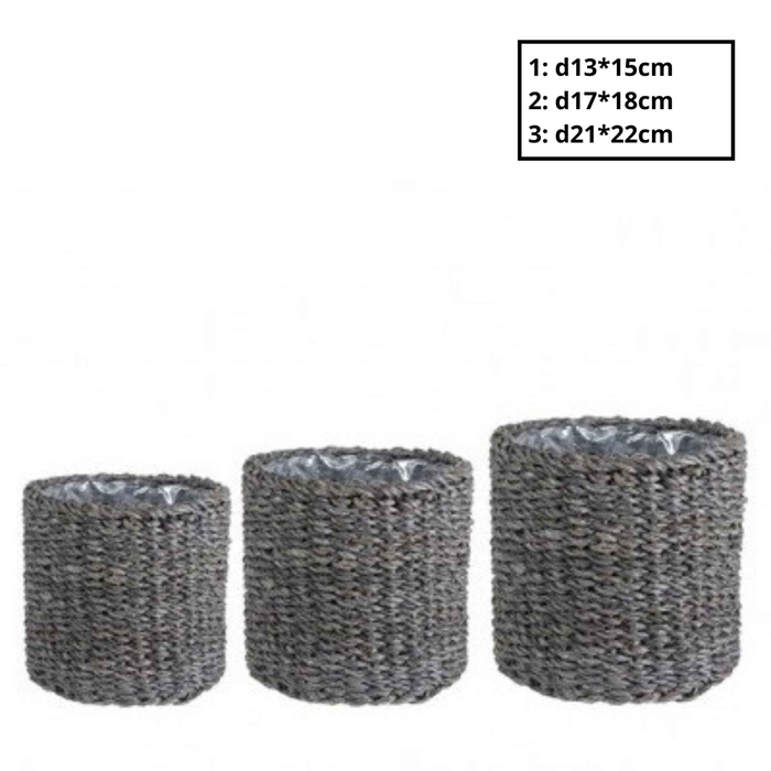 <h4>Basket sets Ido pot S/3 d21*22cm</h4>