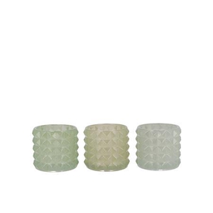 Jazz Nordic Green T-light Structure Ass 10x9cm