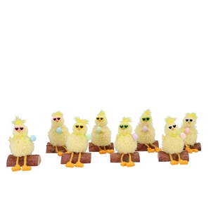 Easter Fun Yellow Duck Sit Ass 8x5x12cm