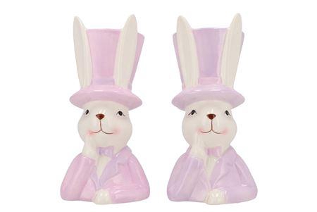 <h4>Easter Ceramic Dreamy Purple Mix Bunny Hat Ass 12x</h4>