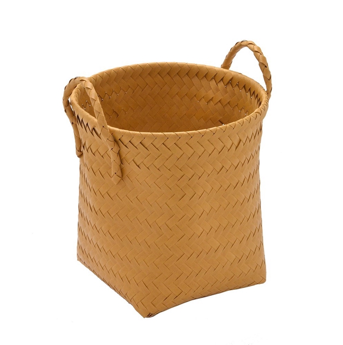 <h4>CESTA DECORATIVA  RERDONDA M CARAMELO 636-061</h4>