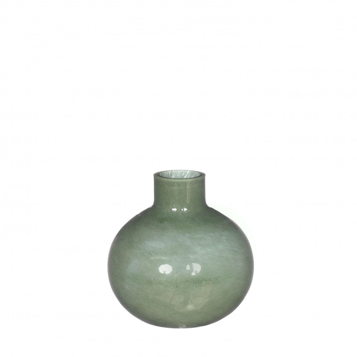 Glass vase rose d2/13 13cm