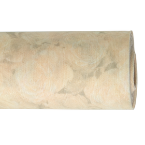 COMPOSTABLE WRAP PAPER 51CM X 9M LEMON - ROSE DESIGN -BIO-