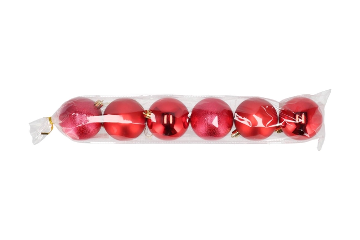 Deco Unbreakable Red Ball S/6 70mm Nm