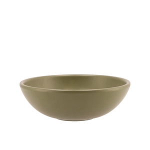 Vinci Olive Drab Bowl Low Sphere Shaded 20x7cm