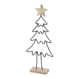 Kerst Deco boom metaal d13*30cm