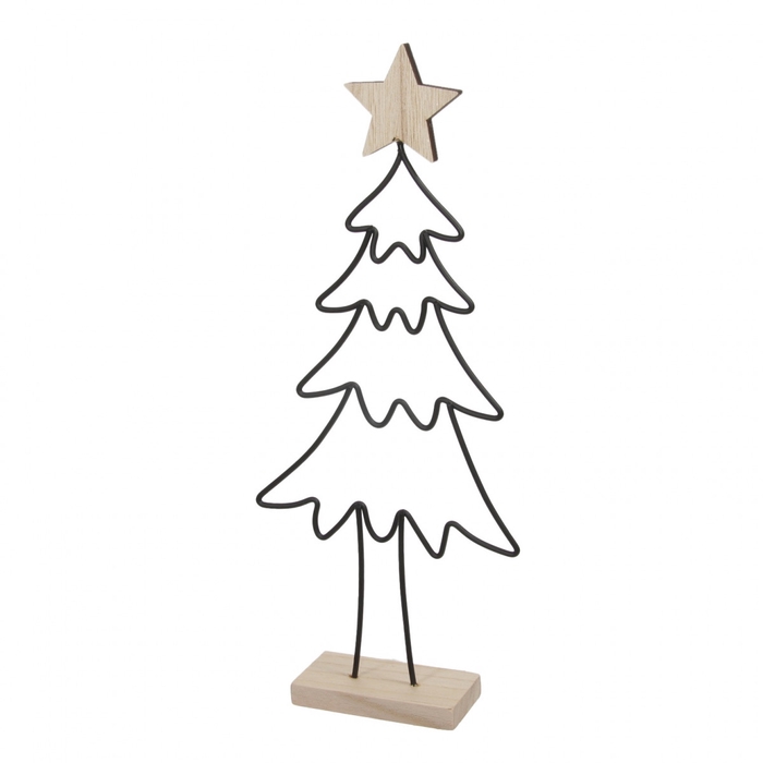 <h4>Kerst Deco boom metaal d13*30cm</h4>