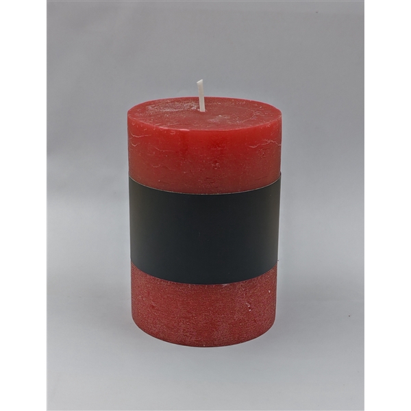 <h4>Pillar candle Lucian d6.8xh9.5 rustic red</h4>