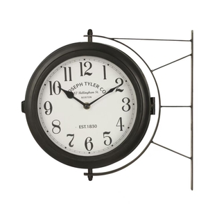 Clock Wall 34x10x32cm Black 78