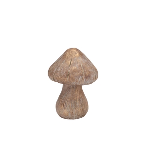 Concrete Golden Mushroom 10x10x14cm